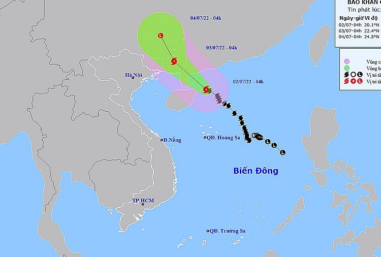 Thời tiết ngày 2/7: Đông Bắc Bộ có mưa to, dông vào chiều tối và đêm