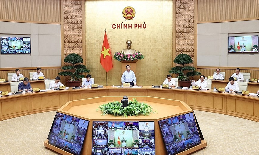 Hình ảnh Thủ tướng chủ trì hội nghị Chính phủ với các địa phương
