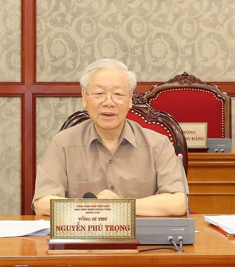 Chùm ảnh: Tổng Bí thư Nguyễn Phú Trọng chủ trì họp Bộ Chính trị, Ban Bí thư