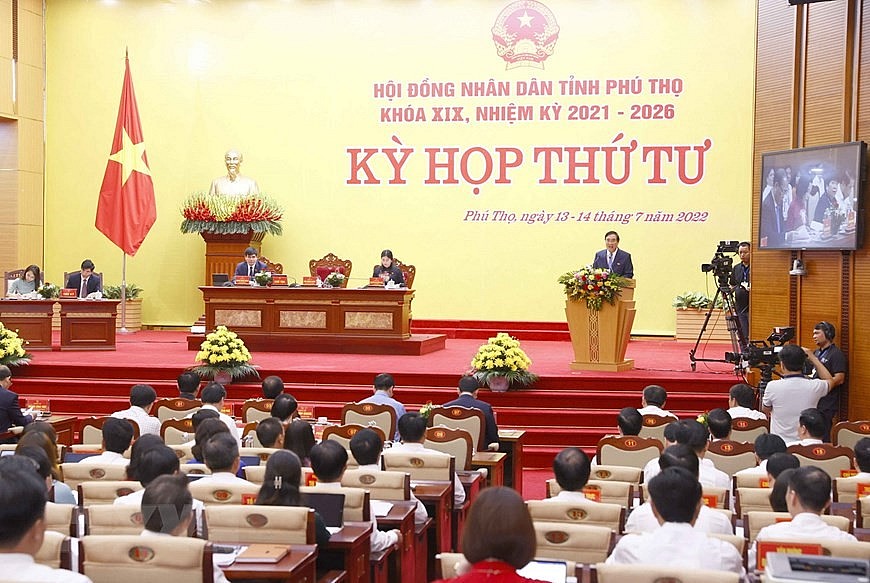 Hình ảnh Chủ tịch Quốc hội Vương Đình Huệ dự khai mạc Kỳ họp thứ 4, HĐND tỉnh Phú Thọ