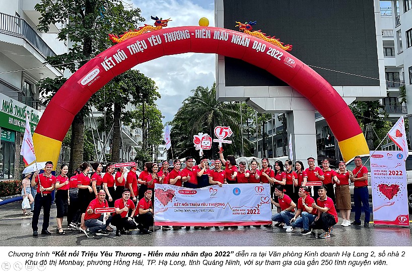 Dai-ichi Life Việt Nam triển khai Chương trình “Kết nối Triệu Yêu Thương - Hiến máu nhân đạo 2022” tại tỉnh Quảng Ninh