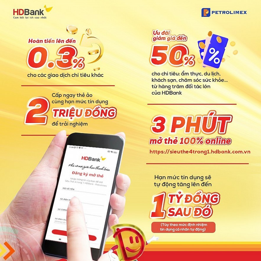 Lý do siêu thẻ HDBank Petrolimex 4 trong 1 trở thành vật ‘bất ly thân'