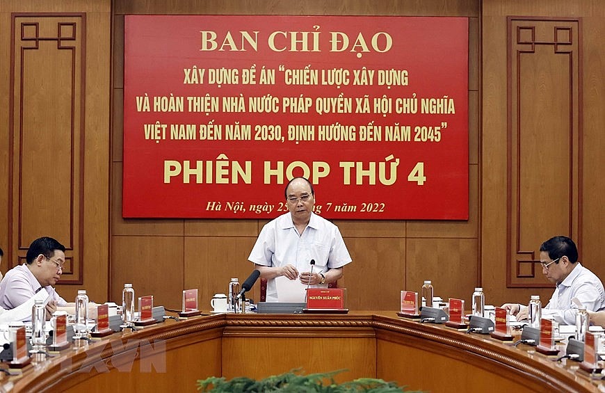 Phiên họp Ban Chỉ đạo xây dựng Đề án hoàn thiện Nhà nước pháp quyền