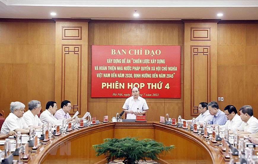 Phiên họp Ban Chỉ đạo xây dựng Đề án hoàn thiện Nhà nước pháp quyền