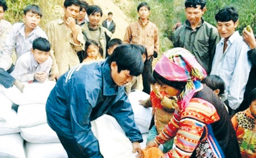 Chính sách hỗ trợ gạo dịp giáp hạt của Chính phủ giúp người dân ổn định cuộc sống.