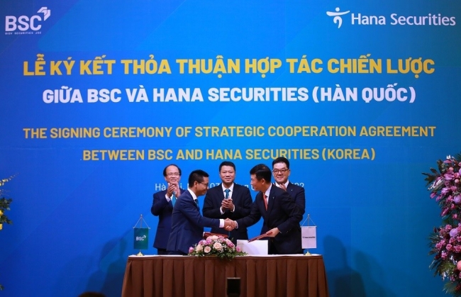 BSC và HSC (Hàn Quốc) ký kết thỏa thuận hợp tác chiến lược