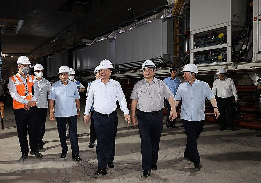 Thủ tướng kiểm tra tiến độ Dự án đường sắt đô thị đoạn Nhổn-Ga Hà Nội