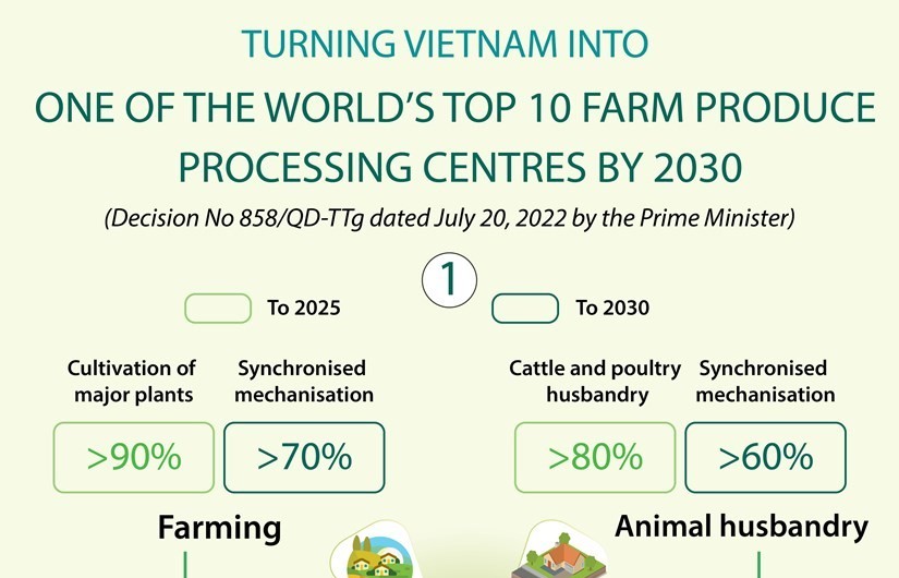 Vietnam eyes global top 10 in agricultural processing