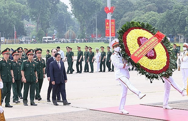 Hình ảnh Thủ tướng Phạm Minh Chính tiếp Đoàn các nhà khoa học Nga