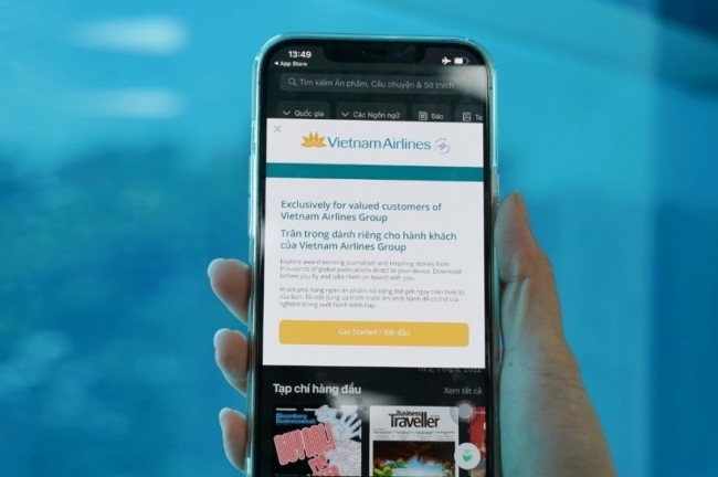 Vietnam Airlines triển khai ứng dụng đọc báo điện tử PressReader