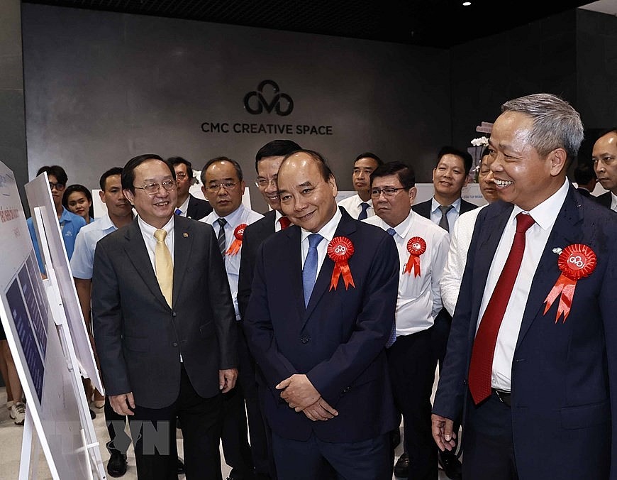 Chủ tịch nước dự Lễ khai trương Trung tâm dữ liệu CMC Tân Thuận