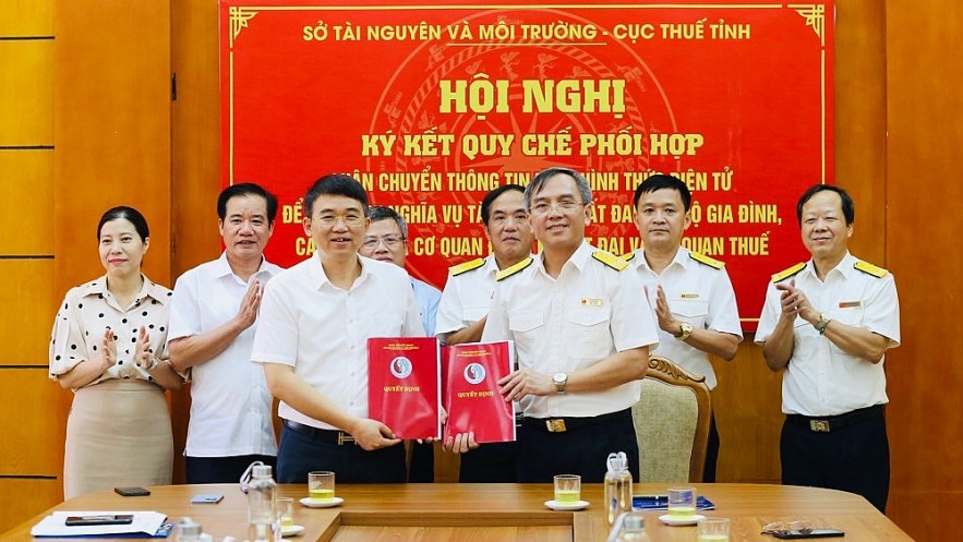 Cục Thuế Bắc Giang ký kết quy chế phối hợp kiểm soát nghĩa vụ tài chính về đất đai