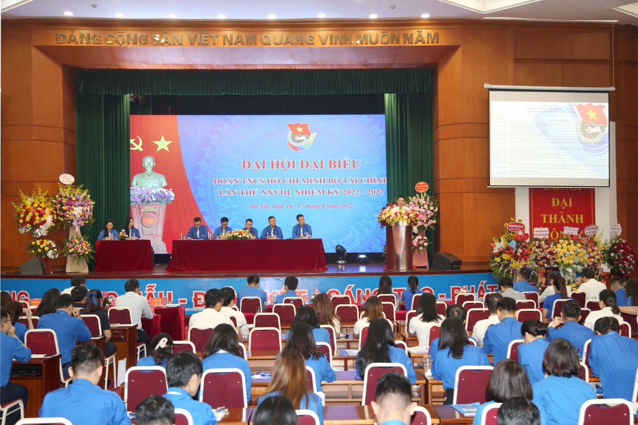 Đại hội đại biểu Đoàn Thanh niên Bộ Tài chính nhiệm kỳ 2022-2027 thành công tốt đẹp