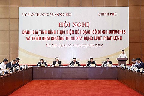 Chủ tịch Quốc hội dự Hội nghị triển khai Chương trình xây dựng luật, pháp lệnh