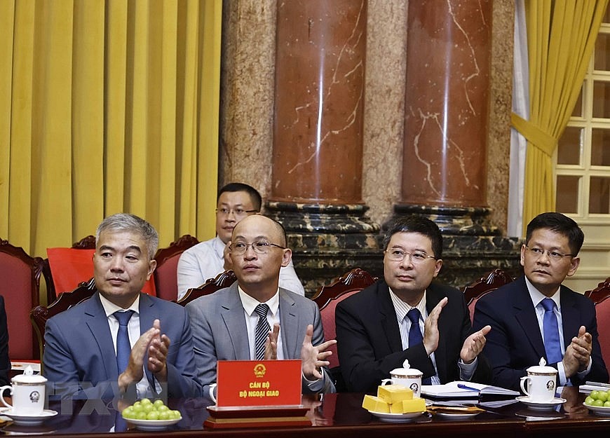 Chủ tịch nước làm việc với cán bộ Bộ Ngoại giao về đường lối đối ngoại