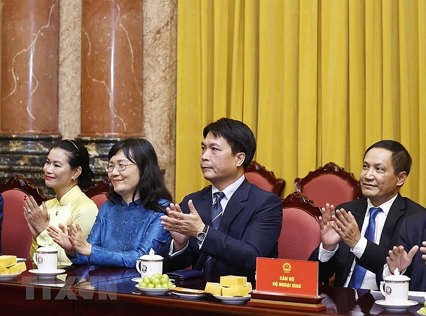 Chủ tịch nước làm việc với cán bộ Bộ Ngoại giao về đường lối đối ngoại