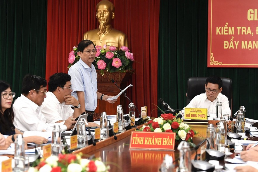 Chùm ảnh: Bộ trưởng Hồ Đức Phớc kiểm tra một số dự án đầu tư công tại Khánh Hòa