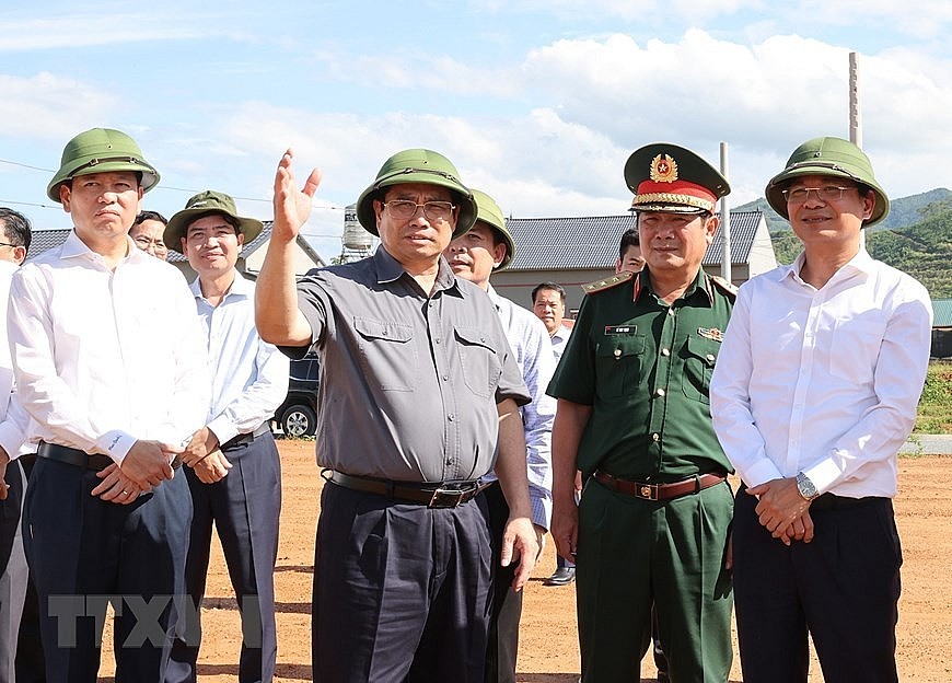 Thủ tướng Phạm Minh Chính kiểm tra một số dự án trọng điểm tại Lào Cai