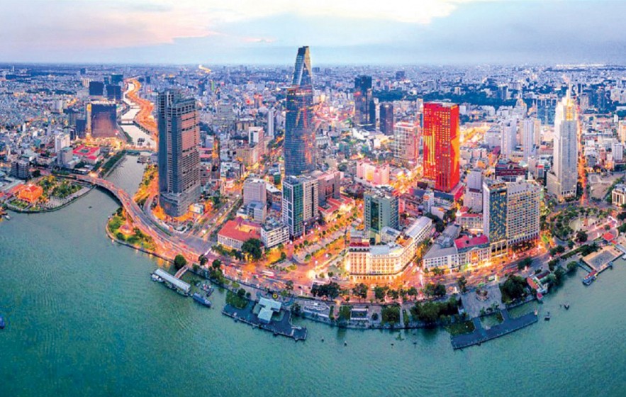 Một góc trung tâm Thành phố Hồ Chí Minh. Ảnh: Sơn Nam