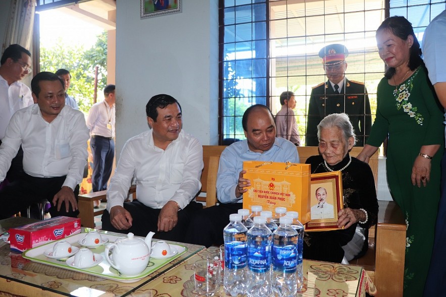 Chủ tịch nước Nguyễn Xuân Phúc dự gặp mặt nhân dịp Quốc khánh tại huyện Đại Lộc, Quảng Nam
