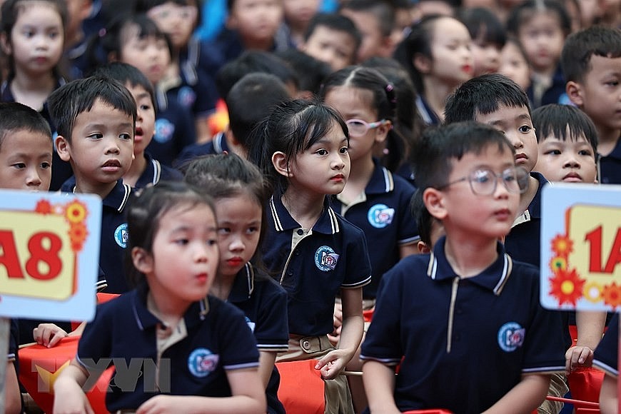 Thủ tướng Phạm Minh Chính dự Lễ khai giảng tại Trường Tiểu học Đoàn Thị Điểm