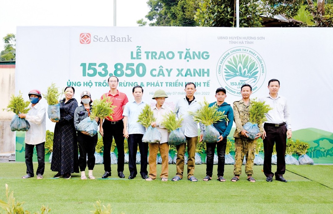 SeABank tặng gần 154 nghìn cây xanh ủng hộ trồng rừng và phát triển kinh tế tại Hà Tĩnh