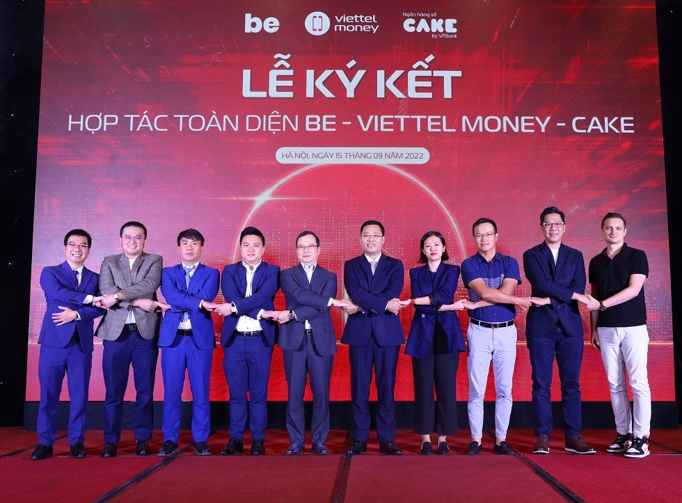 Viettel Money hợp tác toàn diện với Ngân hàng số Cake by VPBank và Nền tảng tiêu dùng đa dịch vụ Be