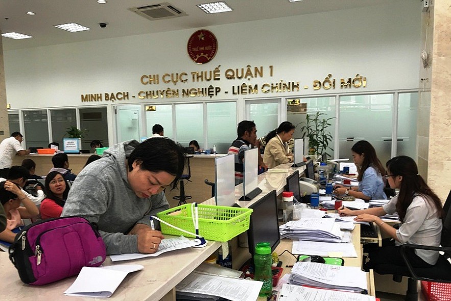 Kê khai nộp thuế tại Chi cục Thuế Quận 1 - Cục Thuế TP. Hồ Chí Minh. Ảnh Đỗ Doãnthuế gần 100 tỷ đồng