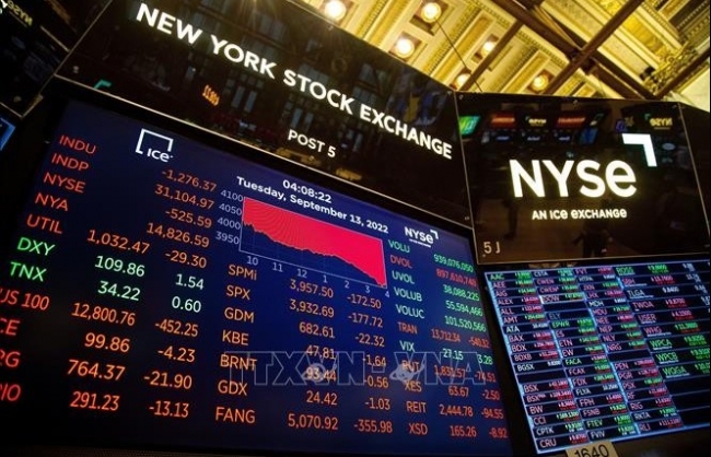 Chứng khoán phố Wall lao dốc sau quyết định của Fed