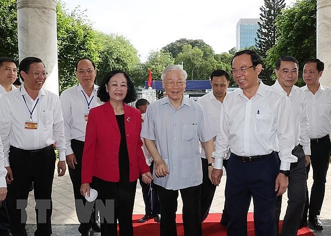 Tổng Bí thư Nguyễn Phú Trọng thăm và làm việc với Thành ủy TP. Hồ Chí Minh