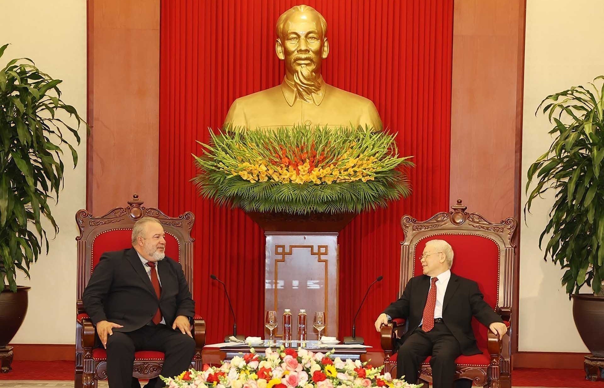 Tổng Bí thư Nguyễn Phú Trọng tiếp Thủ tướng Cuba Manuel Marrero Cruz