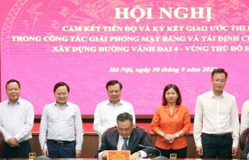 3 địa phương cam kết tiến độ dự án đường vành đai 4 - Vùng Thủ đô Hà Nội