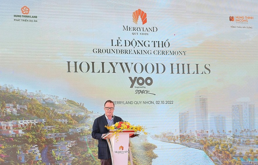 Tập đoàn Hưng Thịnh động thổ phân khu Hollywood Hills by YOO Inspired by Starck tại MerryLand Quy Nhơn