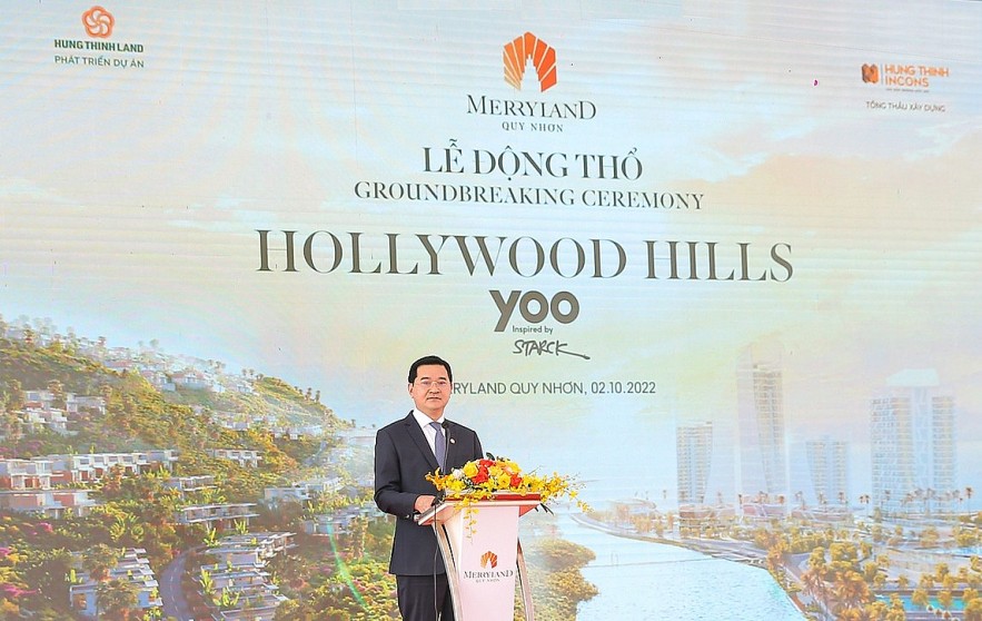 Tập đoàn Hưng Thịnh động thổ phân khu Hollywood Hills by YOO Inspired by Starck tại MerryLand Quy Nhơn