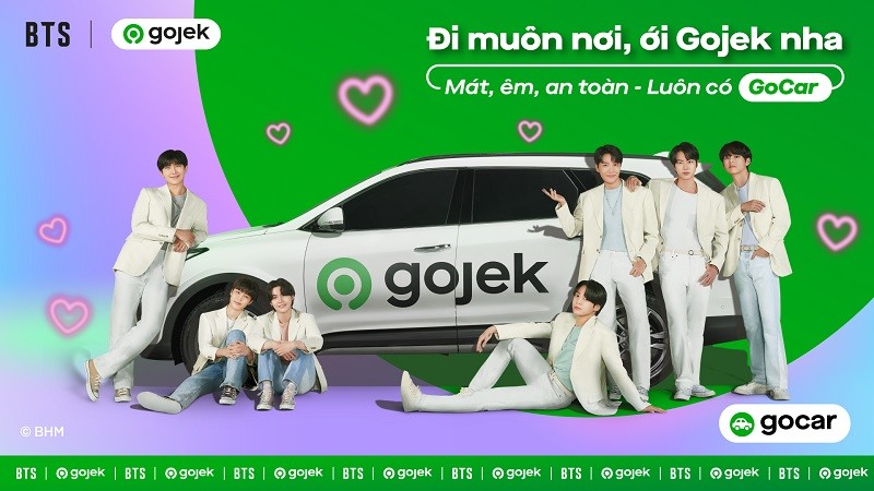 Gojek công bố ra mắt chiến dịch BTS/Gojek tại Việt Nam