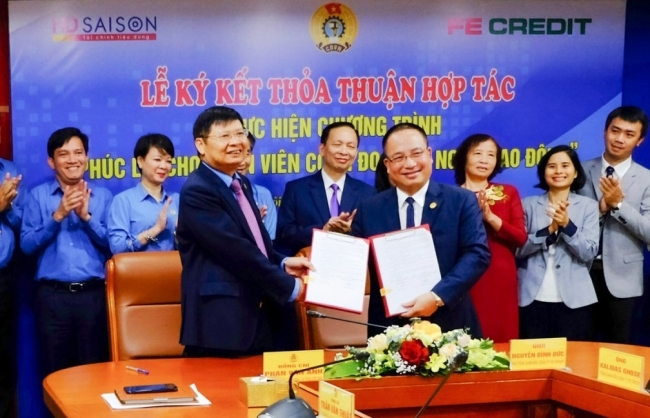 HD SAISON và Tổng Liên đoàn Lao động Việt Nam ký kết triển khai gói vay 20.000 tỷ đồng cho công nhân