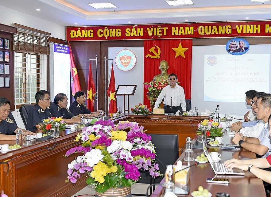 Bộ trưởng Hồ Đức Phớc thăm và làm việc tại một số cơ quan ngành Tài chính tại Bình Định