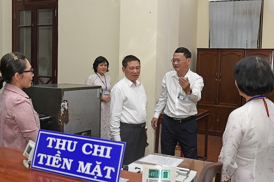 Bộ trưởng Hồ Đức Phớc thăm và làm việc tại một số cơ quan ngành Tài chính tại Bình Định