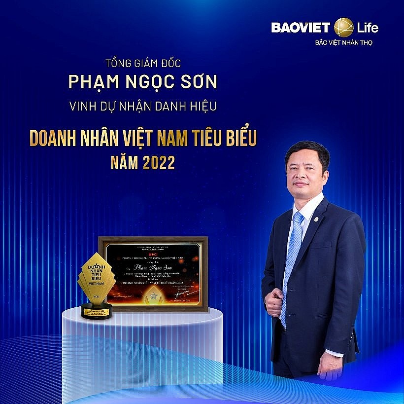 Tổng giám đốc Bảo Việt Nhân thọ vinh dự nhận giải thưởng “Doanh nhân Việt Nam tiêu biểu” năm 2022