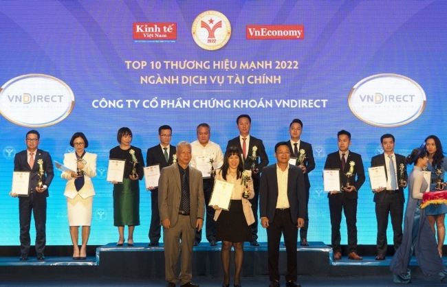 vndirect lan thu 2 lien tiep duoc vinh danh la thuong hieu manh viet nam