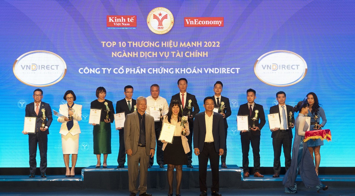 VNDIRECT lần thứ 2 liên tiếp được vinh danh là thương hiệu mạnh Việt Nam