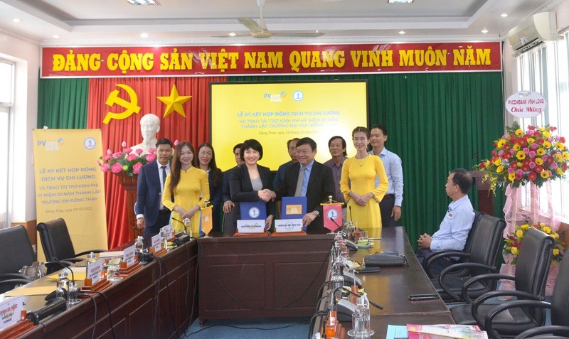 PVcomBank đẩy mạnh hợp tác với Trường Đại học Đồng Tháp