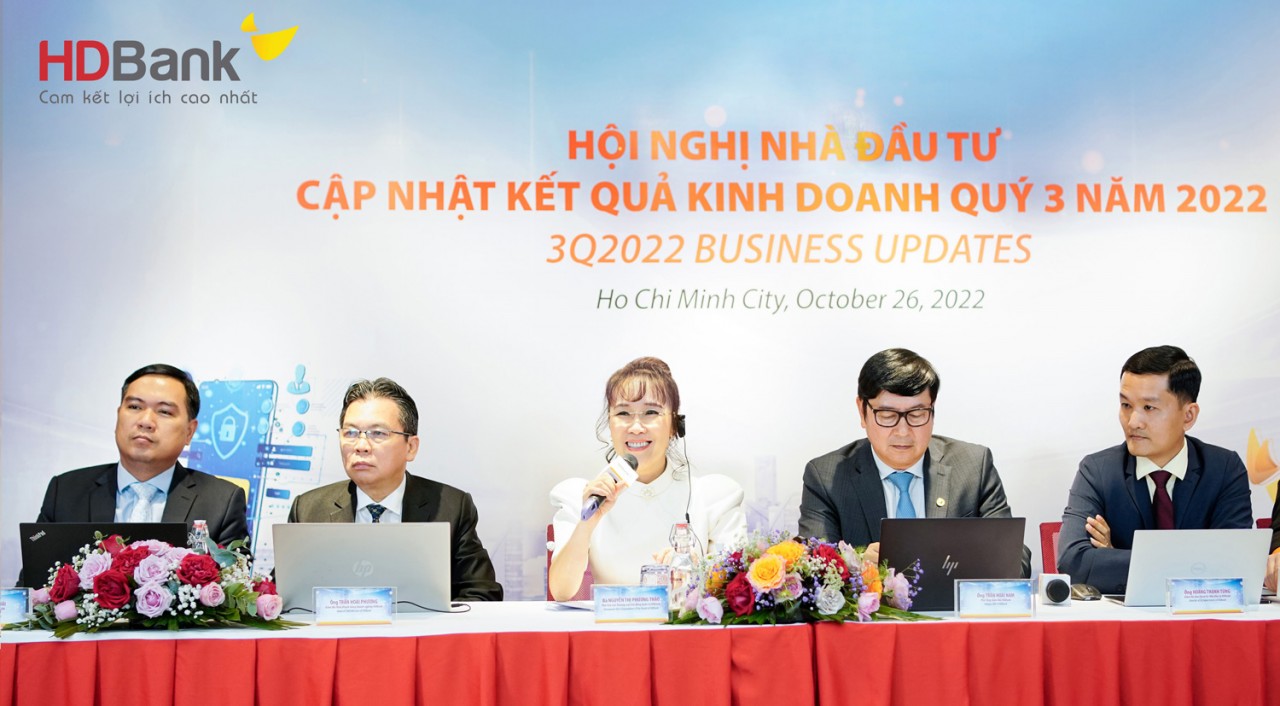 Kết quả 9 tháng năm 2022 của HDBank tốt nhất từ trước đến nay