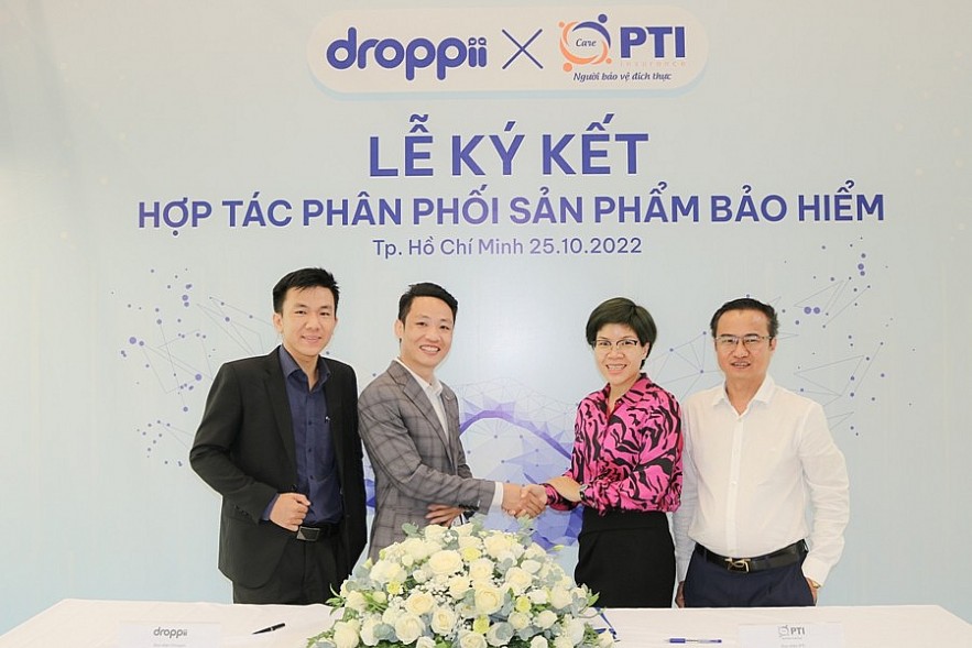 PTI ký kết hợp tác kinh doanh bảo hiểm với Droppii