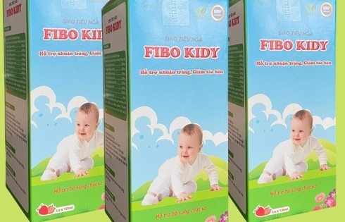 Thực phẩm Siro tiêu hóa Fibo Kidy và Siro tiêu hóa Gấu em vi phạm pháp luật về quảng cáo