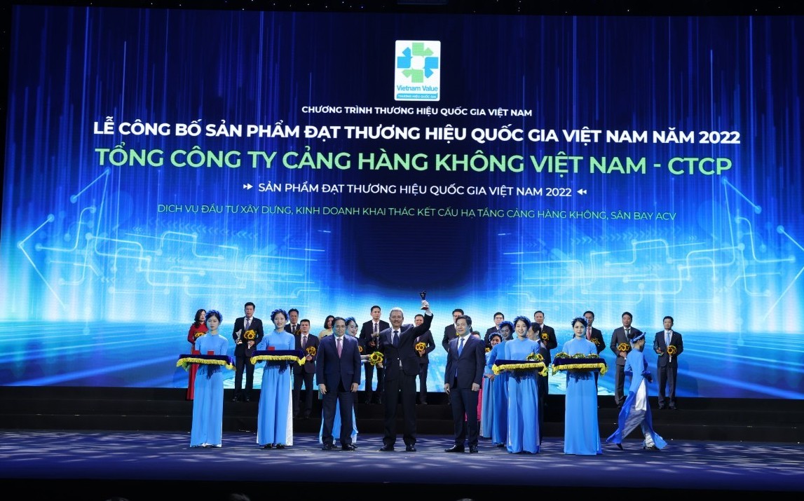 ACV được vinh danh trong Lễ công bố sản phẩm đạt Thương hiệu quốc gia Việt Nam năm 2022
