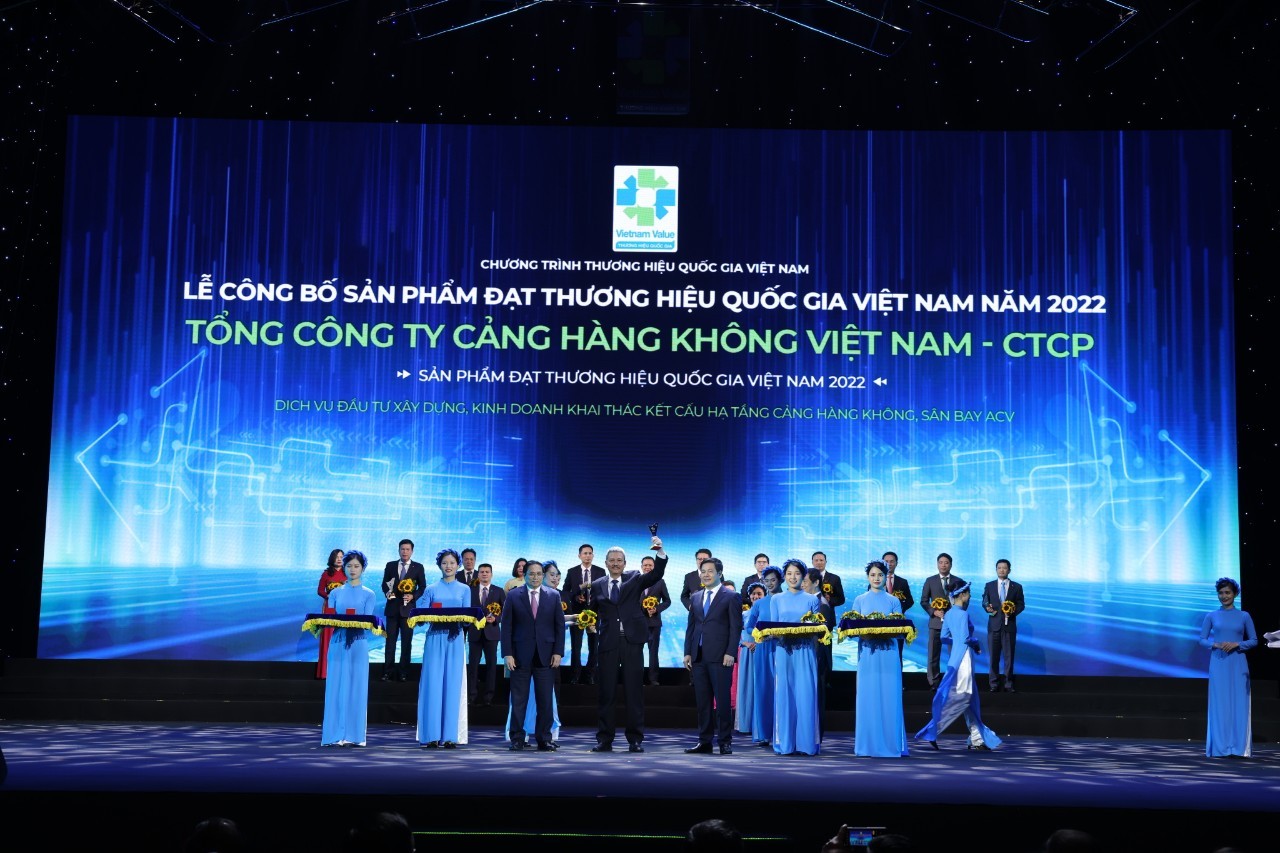 ACV được vinh danh trong Lễ công bố sản phẩm đạt Thương hiệu quốc gia Việt Nam năm 2022