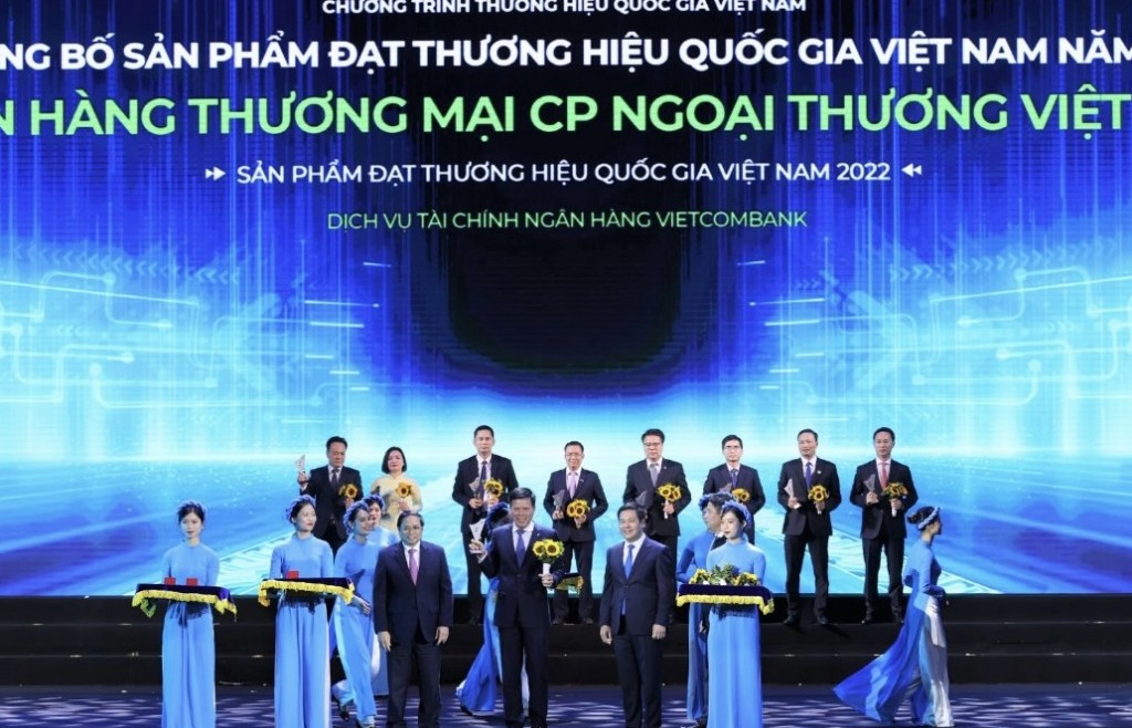 Vietcombank lần thứ 8 liên tiếp đạt Thương hiệu quốc gia Việt Nam