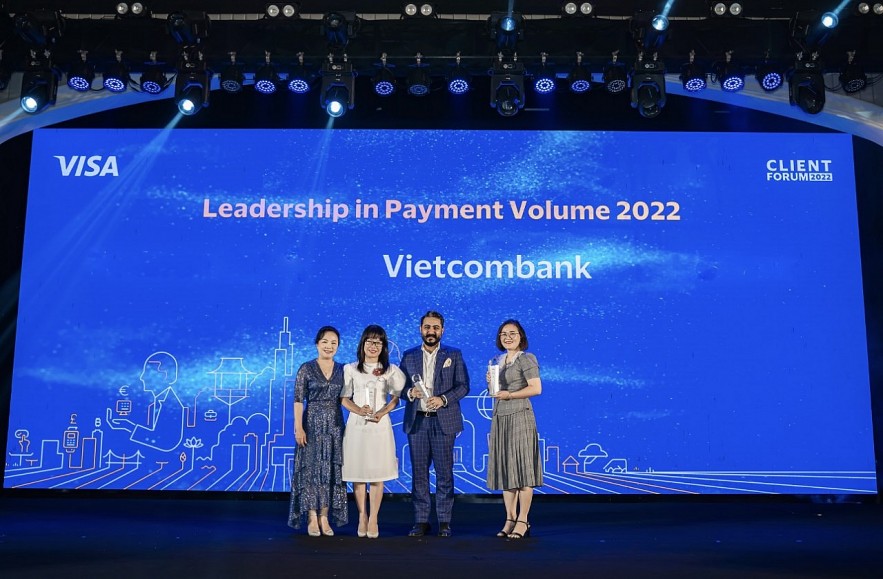 Vietcombank được vinh danh tại nhiều hạng muc giải thưởng quan trọng của Tổ chức thẻ quốc tế Visa