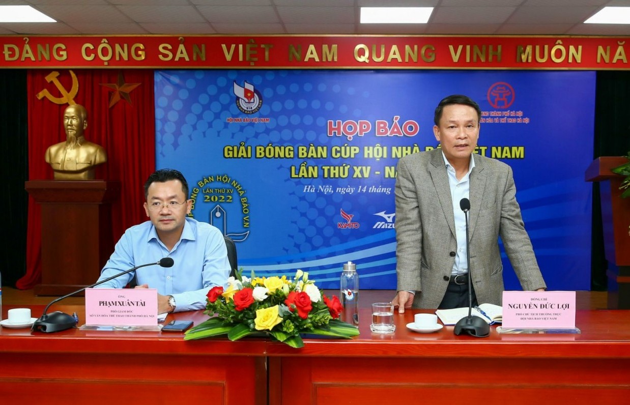 Giải bóng bàn Cúp Hội Nhà báo Việt Nam năm 2022 sắp khởi tranh